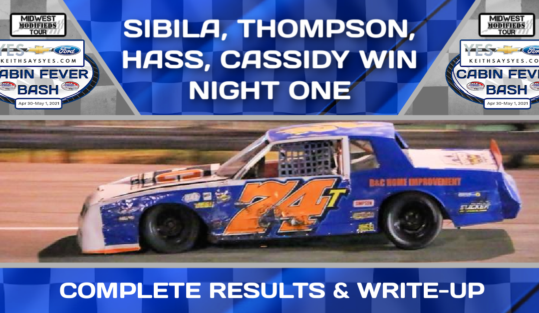 Sibila, Thompson, Hass, Cassidy win on April 30th!