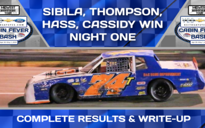 Sibila, Thompson, Hass, Cassidy win on April 30th!