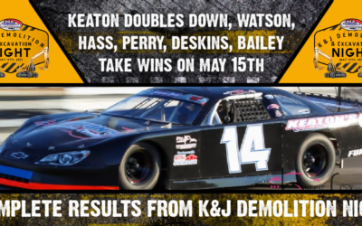 Keaton doubles down, Watson, Hass, Perry, Deskins, Bailey take wins on May 15th