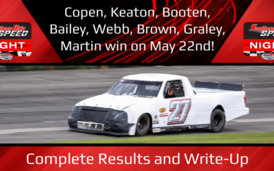 Copen, Keaton, Booten, Bailey, Webb, Brown, Graley, Martin win on May 22nd!