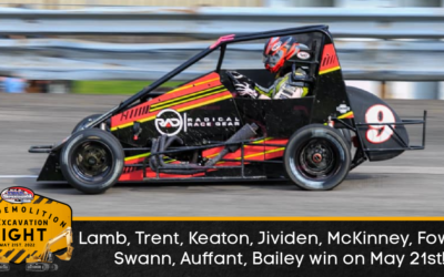 Lamb, Trent, Keaton, Jividen, McKinney, Fowler, Swann, Auffant, Bailey win on May 21st