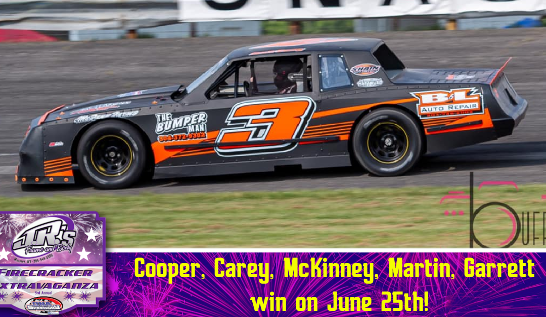 Cooper, Carey, McKinney, Martin, Garrett win on June 25th!