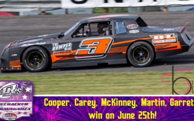 Cooper, Carey, McKinney, Martin, Garrett win on June 25th!