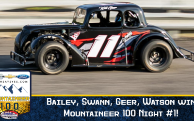 Bailey, Swann, Geer, Watson win Mountaineer 100 Night #1!