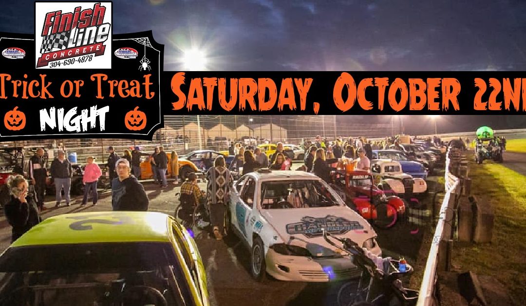 Finish Line Concrete Trick or Treat Night this Saturday, October 22nd!