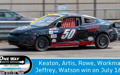 Keaton, Artis, Rowe, Workman, Jeffrey, Watson win July 16th!