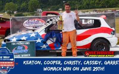 Keaton, Cooper, Christy, Cassidy, Garrett, Womack win on June 29th!