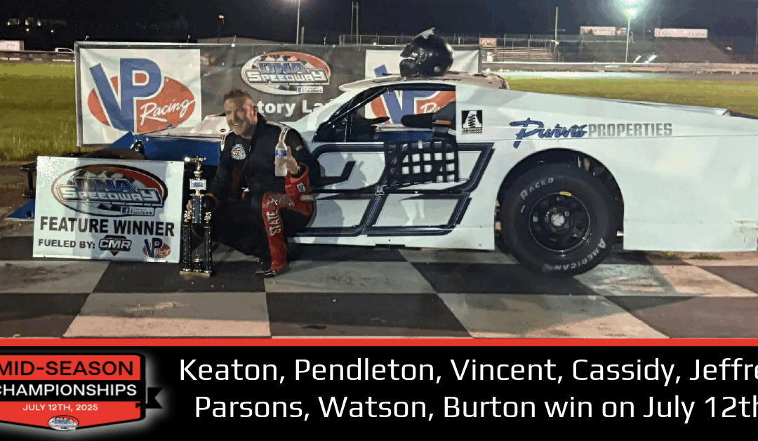 Keaton, Pendleton, Vincent, Cassidy, Jeffrey, Parsons, Watson, Burton win on July 12th!