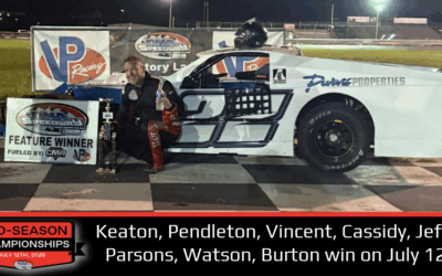 Keaton, Pendleton, Vincent, Cassidy, Jeffrey, Parsons, Watson, Burton win on July 12th!