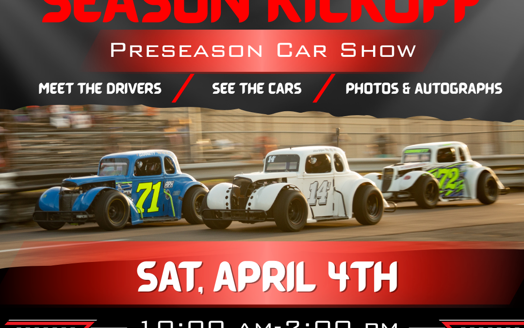 Ona Speedway Season Kickoff Car Show Saturday, April 4th