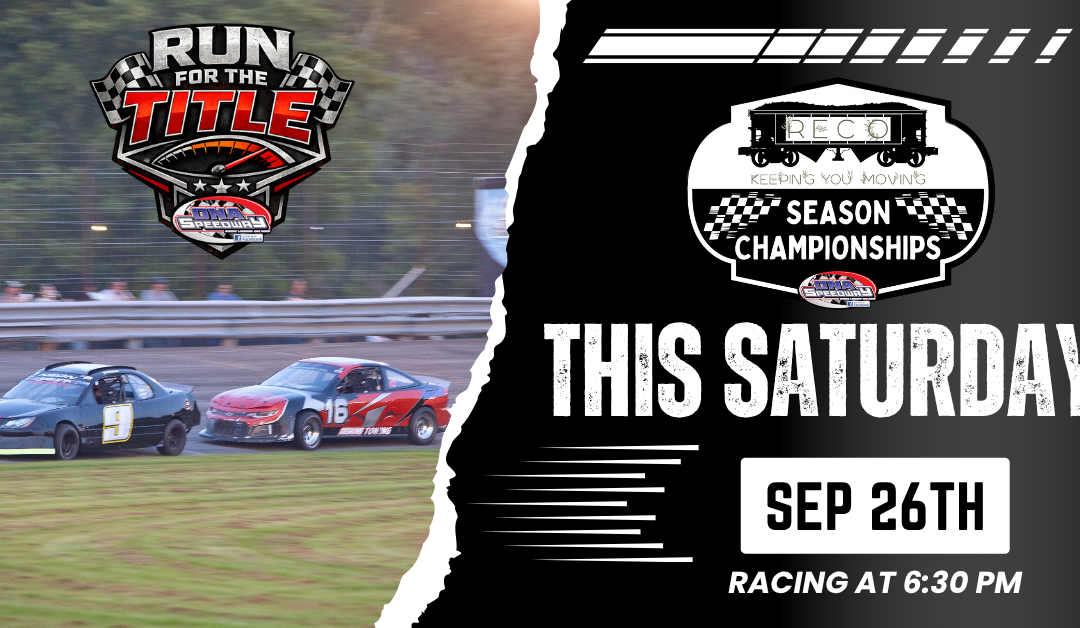 RECO Products Season Championships & Kids Night Set for this Saturday, Sep 26